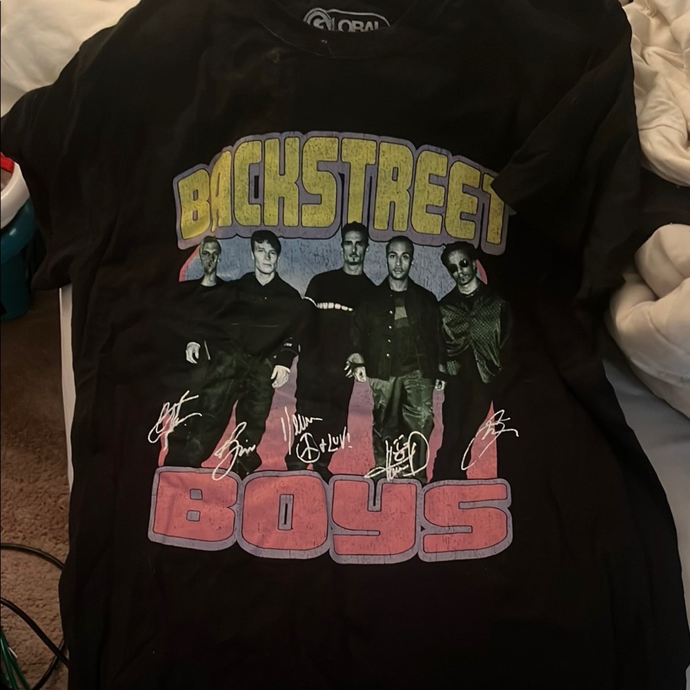 Backstreet Boys Black Graphic T-Shirt